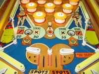 Image # 56042: King Pin Lower Playfield 
(Serial number 23304.)