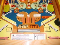 Image # 56043: King Pin Lower Playfield 
(Serial number 23304.)