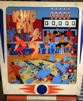 Image # 71909: King Pin Illuminated Backglass 
(Serial number is 08408.)
