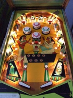 Image # 37477: King Rex Illuminated Early Production Playfield 
(Serial number 1054.)