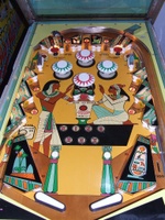Image # 37476: King Rex Early Production Playfield 
(Serial number 1054.)