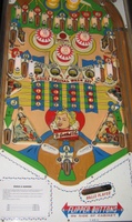 Image # 64627: Kings & Queens Early Production Playfield 
(The instruction card is reproduction. The serial number on the upper arch sticker is not legible. The cabinet serial number is 04166.)