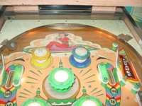 Image # 55466: Kismet Upper Playfield 
(The plastic light shields are New Old Stock.)