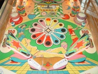 Image # 55468: Kismet Lower Playfield 
(The plastic light shields are New Old Stock.)