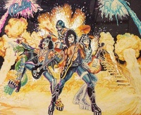 Image # 32278: KISS Original Artwork 
(Artist is Kevin O'Connor.Design marker on illustrator board.Dimensions 27 inches by 23 inches.)
