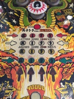 Image # 69356: KISS Early Production - KISS Card Inserts 
(The colors of the right-side column of four translucent arrows match the left-side column of arrows. During production, the right-side arrows were all changed to be transparent orange. Serial Number EKI1022.)