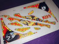 Image # 75530: KISS NOS Uncut Plastics 
(These were identified to us as Bally factory uncut production samples circa 1978-79.)