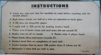 Image # 71632: Lady Luck Instruction Card