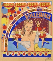Image # 56516: Ballerina Original Backglass Artwork 
(Artist is Lester Hilbrich.Media are unconfirmed.Dimensions are unavailable.)