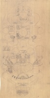 Image # 56519: Ballerina Original Playfield Artwork 
(Artist is Lester Hilbrich.Pencil on art paper.Dimensions are unavailable.)