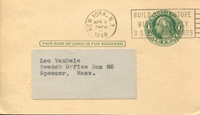 Image # 78735: Ballerina Postcard - Address Side 
(Stamped 1948.)