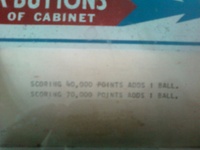 Image # 42179: Lariat Score Card 
(From the game with serial number 06130.)