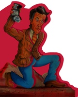 Image # 31327: Lights...Camera...Action! Backbox 'Cop' Animated Character 
(Actual size 171 mm x 212 mm.)