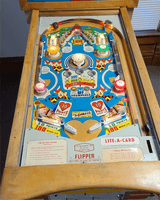 Image # 82287: Lite-A-Card Illuminated Playfield 
(Serial number C14731.)
