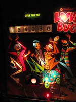 Image # 46568: Love Bug Illuminated Backglass - Over The Top - 199,990 Points Exceeded