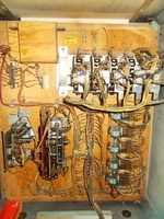 Image # 68403: Love Bug Early Production Inside Backbox 
(The wooden box chime is in the upper left corner. Serial number 70580.)