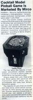 Image # 66891: Lucky Draw Cash Box New Game Announcement 
(Cash Box, Jun-17-1978, page 50)