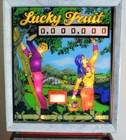 Image # 55493: Lucky Fruit Illuminated Backglass 
(This backglass is actual glass.)