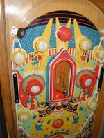 Image # 44169: Lulu Playfield 
(The '1' insert above the left flipper is not original to this game.)