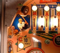 Image # 35201: Magic City Illuminated Upper Playfield Detail