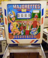 Image # 67418: Majorettes Sample Game - Plexiglas Backglass 
(Serial number 01006 S.)