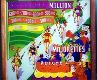 Image # 7369: Majorettes (No. 1) Backglass