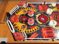 Image # 79323: Manhattan Lower Playfield (with retrofit flippers) 
(Serial number 4074.)