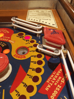 Image # 79324: Manhattan Playfield - Detail (with retrofit flipper) 
(Serial number 4074.)