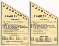 Image # 79337: Manhattan Instruction and Score Cards 
(From the game with serial number 4074.)