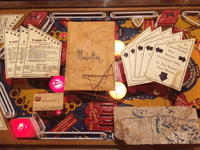 Image # 79339: Manhattan Retrofitted Game Envelope Contents 
(From the game with serial number 4074.)