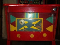 Image # 9771: Marathon Cabinet - Front 
(The cabinet and trim have been painted over. The coin door likely is not original due to the style of coin return guide.)