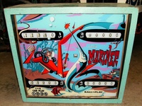 Image # 35706: Mariner Backglass 
(Serial number 2685.)