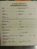 Image # 60367: Mars Trek 1977 Factory Checklist 
(From the game with serial number 1461.)