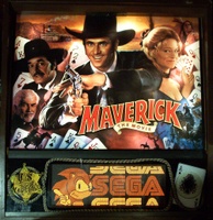 Image # 14849: Maverick The Movie Translite and Large DMD 
(Note the extra-large 192x64 pixel DMD.)
