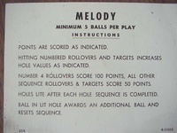 Image # 26296: Melody Instruction Card