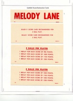Image # 5334: Melody Lane Score Card