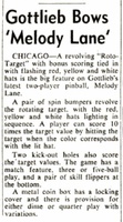 Image # 49727: Melody Lane Billboard New Game Announcement 
(The Billboard, Sep-26-1960, page 128)