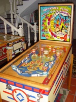 Image # 20048: Minstrel Man Cabinet - Full View 
(The cabinet has been repainted. We include this image to show the game's other features.)