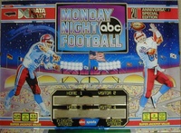 Image # 6848: Monday Night Football Backglass