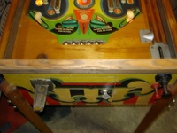 Image # 24146: Band Leader Lower Playfield 
(This game should use only white rubber rings. The lockdown bar is not original to this game.)