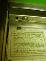 Image # 24862: Moon Shot Manufacturer Certificate 
(Serial number 2131.)