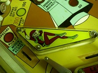 Image # 24865: Moon Shot Playfield - Detail 
(Serial number 2131.)