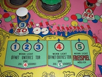 Image # 39295: Band Wagon German Playfield - Detail 
(Serial number BW 1824.)