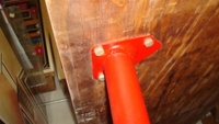 Image # 46393: Music Man Bolted Legs 
(The cabinet bottom was described by the manufacturer as 3/4 inch thick plywood.)