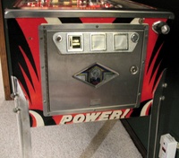 Image # 37012: Nitro Ground Shaker Cabinet - Front 
(This game has a plastic composite playfield.)