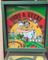 Image # 66318: Odds & Evens Backglass 
(Serial number 3163.)
