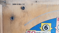 Image # 81830: Bank-A-Ball Early Production - Stripped Playfield - Detail