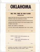 Image # 5331: Oklahoma Score Card