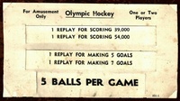 Image # 63598: Olympic Hockey Score Card - 5 Ball