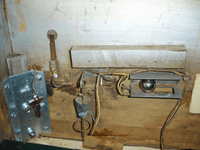 Image # 76012: Olympics Pendulum Tilt and Ball Roll Tilt 
(The bottom of the cabinet has been replaced. The metal brace on left was added new. Serial number 55354.)